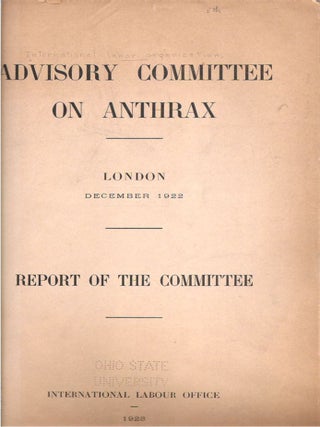 Report of the Committee London: December 1922