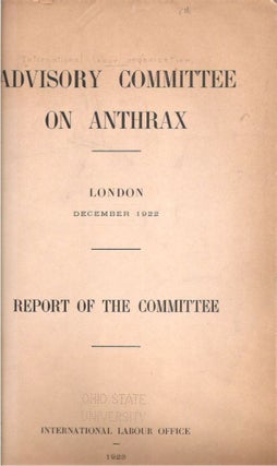 Report of the Committee : London: December 1922