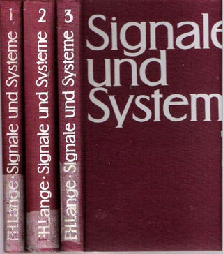 Item #10338 Signale und Systeme [3 volumes] : Band 1 Spektrale Darstellung; Band 2 Gesteuerte...