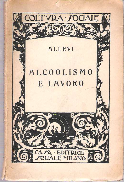 Item #10414 Alcoolismo e Lavoro. Giovanni Allevi.