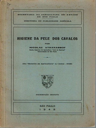 Item #11049 Higiene da pele dos cavalos. Nicolau Athanassof