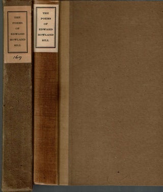 Item #11460 The Poems of Edward Rowland Sill. Edward Rowland Sill, Bruce Rogers