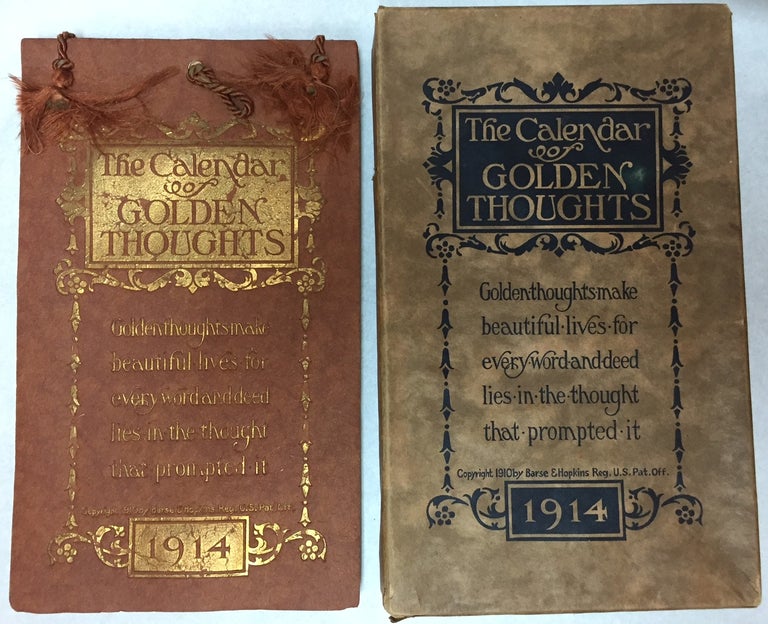 Item #11698 The Calendar of Golden Thoughts - 1914. Barse, Hopkins.