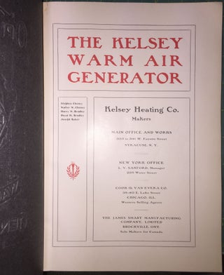 Kelsey Warm Air Generator [cover title: Opinions About The Kelsey Warm Air Generator]