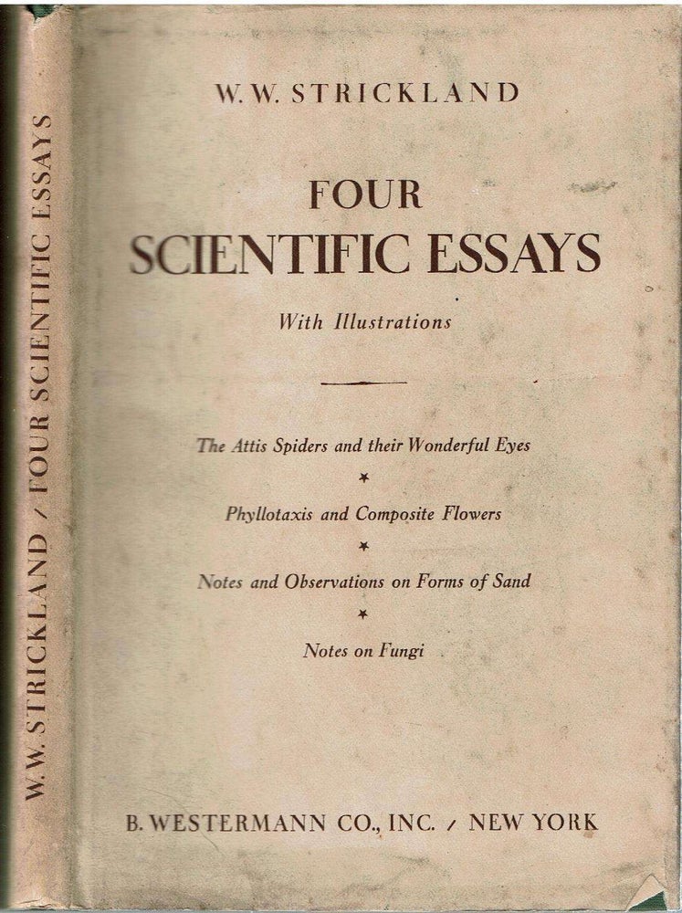 Item #12466 Four Scientific Essays. Walter William Strickland.