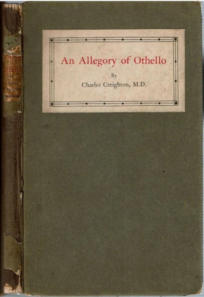 Item #12476 An Allegory Of Othello. Charles Creighton