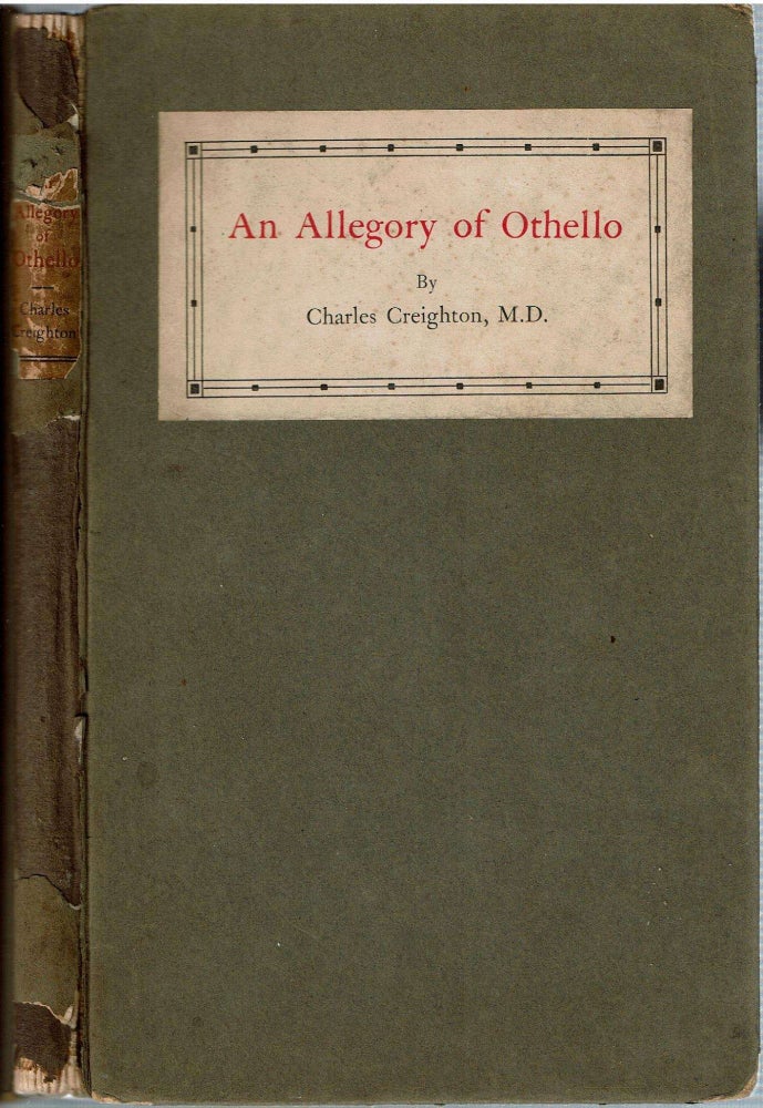 Item #12476 An Allegory Of Othello. Charles Creighton.