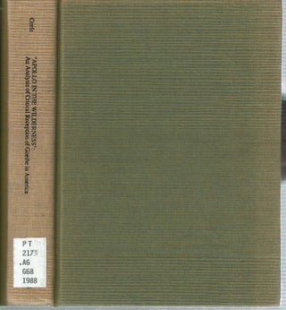 Item #12970 Apollo In The Wilderness : An Analysis of Critical Reception of Goethe in America...