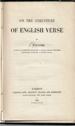 On The Structure Of English Verse