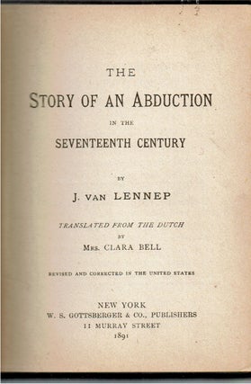 The Story of an Abduction in the Seventeenth Century