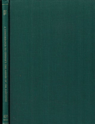 Item #13507 A Concordance to Conrad's The Nigger of the Narcissus. James W Parins, Todd K....
