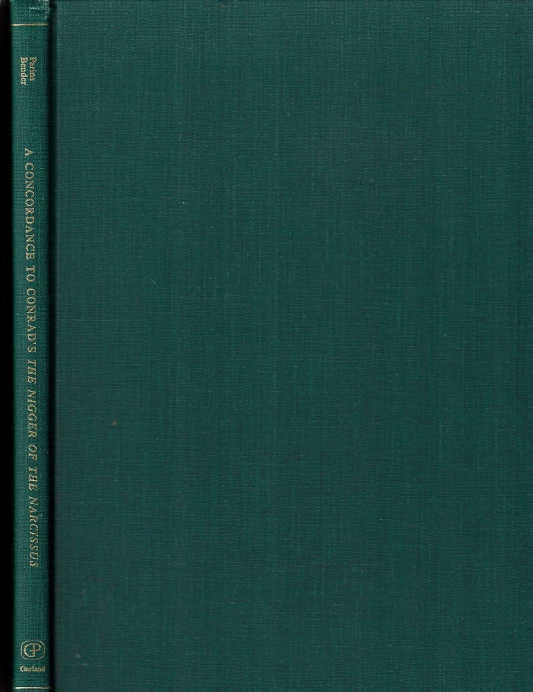 Item #13507 A Concordance to Conrad's The Nigger of the Narcissus. James W Parins, Todd K. Bender, Joseph Conrad.