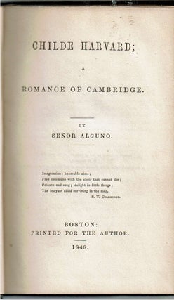 Childe Harvard : A romance of Cambridge