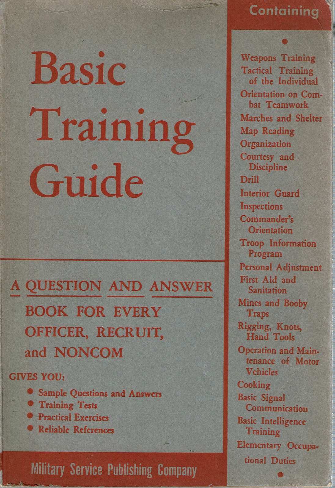 basic training guide for beginners Images High Quality... The Basic Training Guide | Military Service Publishing Company | First ...