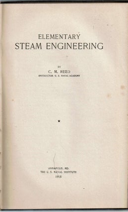 Elementary Steam Engineering