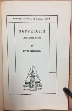 Satyriasis : and other poems