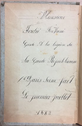 Décret du 1er Mars 1854 portant réglement sur L'Organisation et Le Service de la Gendarmerie