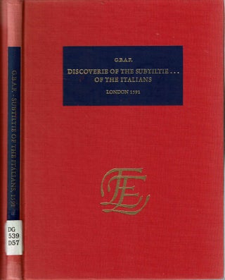 Item #13956 A Discoverie of the Great Subtiltie and Wonderful Wisdome of the Italians : London...