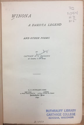 Winona : A Dakota Legend and Other Poems
