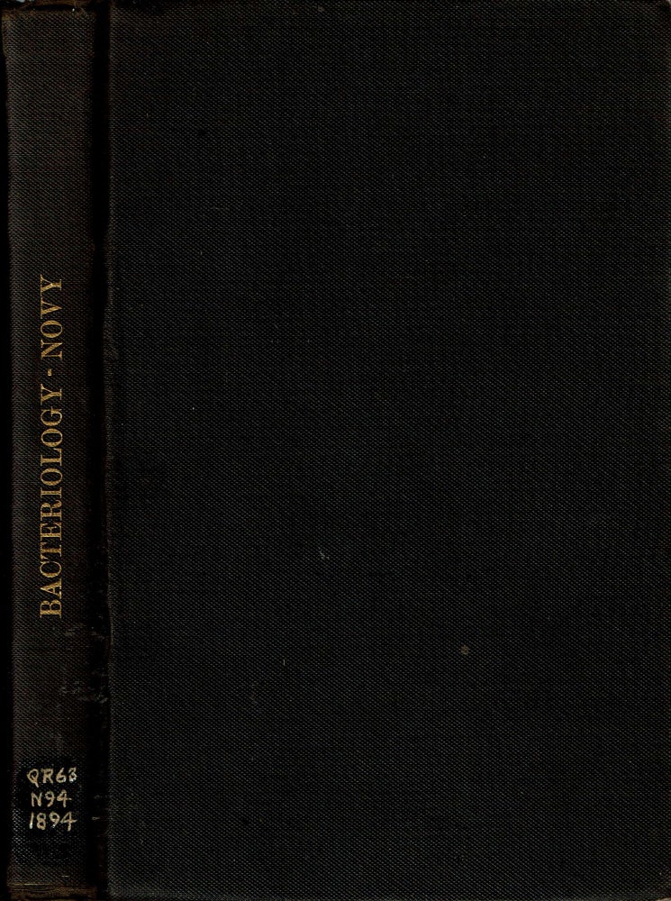 Item #14022 Directions for Laboratory Work in Bacteriology : For the use of the Medical Classes in the University of Michigan. Frederick George Novy.