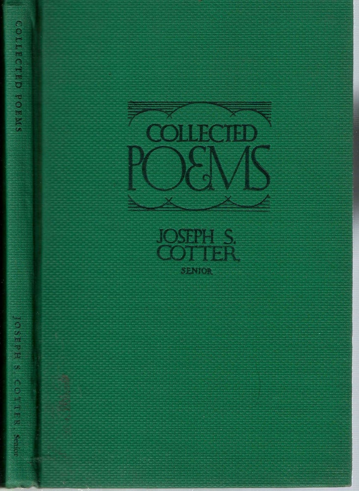 Item #14078 Collected Poems. Joseph Seamon Cotter, Senior.