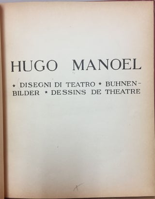 Disegni di teatro = Buhnen-bilde = Dessins de Theatre