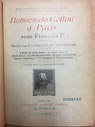 Benvenuto Cellini à Paris sous François Ier