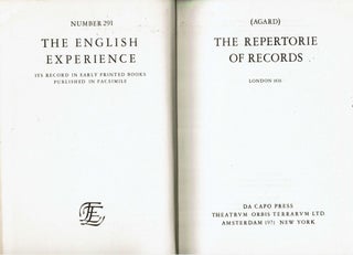 The Repertorie of Records : London 1631 [Repertoire of Records]