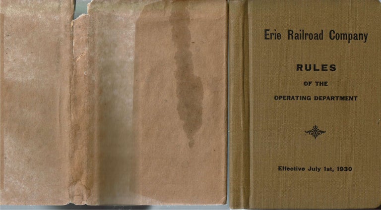 Item #14254 Rules of the Operating Department : Effective July 1st, 1930. Erie Railroad Company.