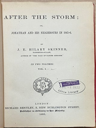 After The Storm : Jonathan and his neighbors in 1865-6 : in two volumes