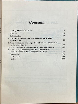 Agriculture and Technology in Developing Countries India and Nigeria