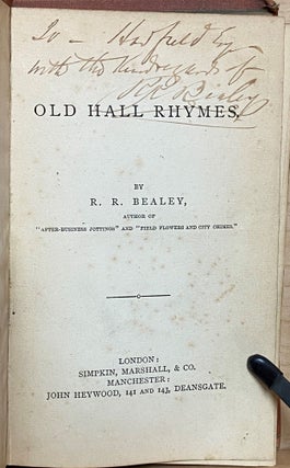 Old Hall Rhymes