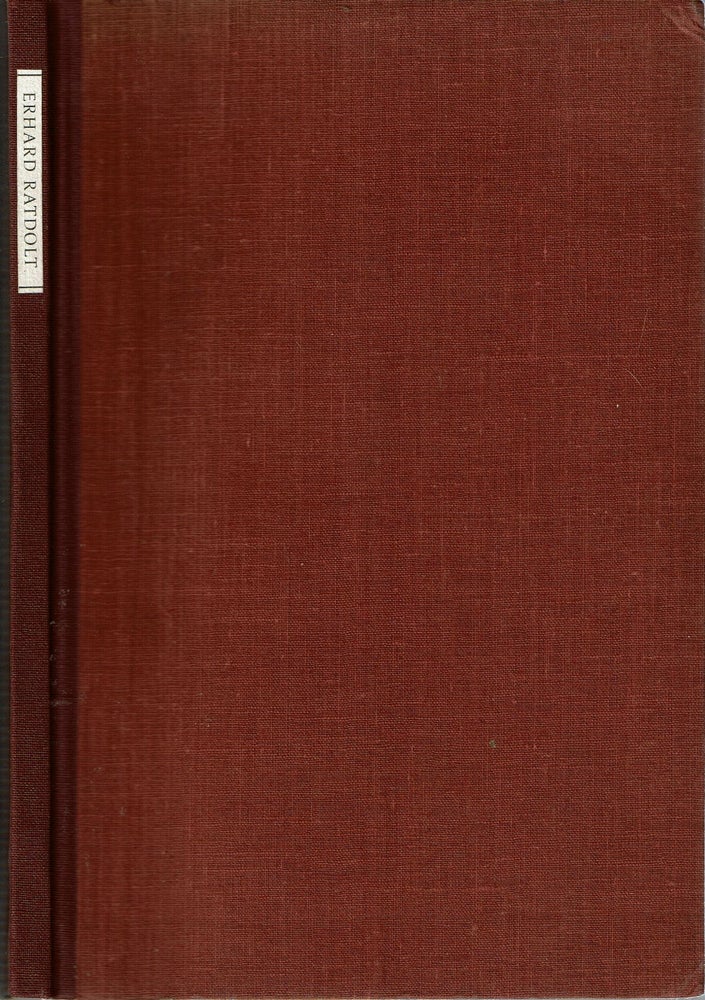 Item #14476 Erhard Ratdolt : Ein Meisterdrucker Des XV Und XVI Jahrhunderts : Mit 56 Abbildungen und einer Beilage. Robert Diehl.