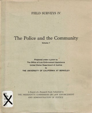 The Police and the Community : The Dynamics of Their Relationship in a Changing Society [2 vols]