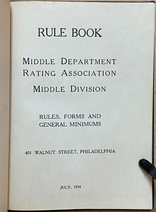 Rule Book : Rules, Forms and General Minimums