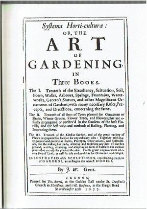 Systema Horti-Culturae : or, The Art of Gardening