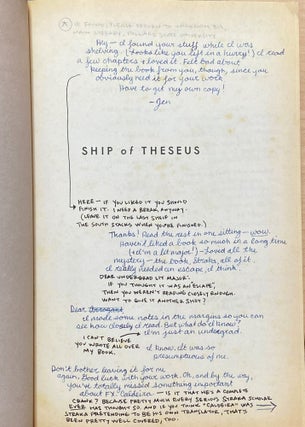 S. [The Ship of Theseus]