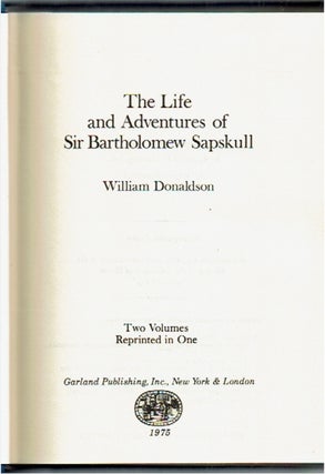 The Life and Adventures of Sir Bartholomew Sapskull