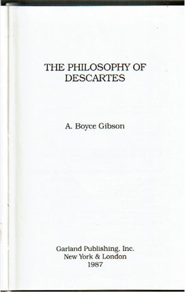 Philosophy of Descartes