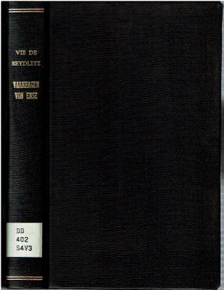 Item #14737 Vie de Seydlitz. Karl August Varnhagen Von Ense, traduit de l'allemande par...