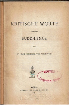 Kritische Worte über den Buddhismus