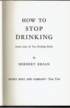 How to Stop Drinking : Science Looks At Your Drinking Habits