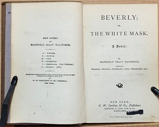 Beverly : Or, The White Mask : A Novel