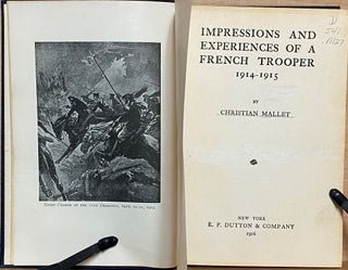 Impressions and Experiences of a French Trooper 1914-1915