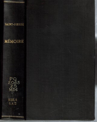 Item #15101 Mémoire sur la vie et les ouvrages de J-H Bernardin de Saint-Pierre : Accompagné de...