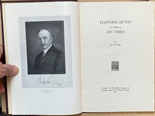 Clifford Sifton in Relation to His Times