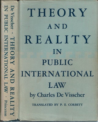 Item #15129 Theory and Reality in Public International Law. Charles De Visscher, P E. Corbett