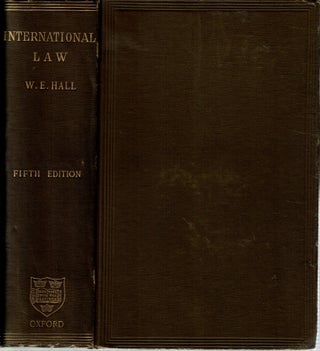 Item #15143 A Treatise on International Law. William Edward Hall, J B. Atlay, association copy...