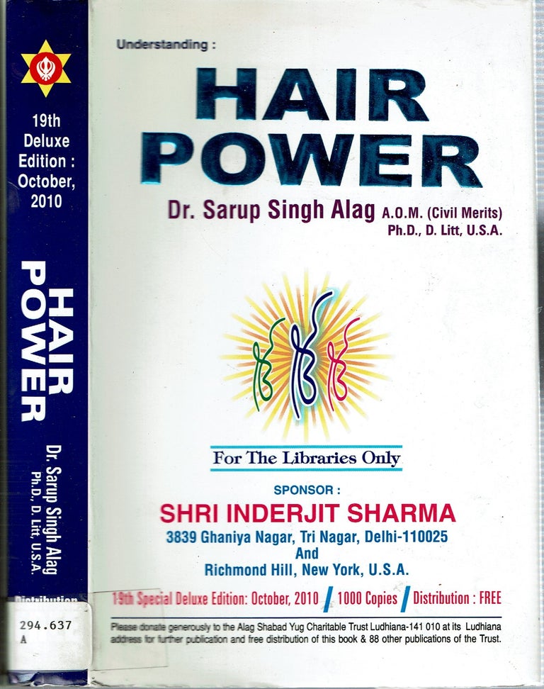 Item #15326 Understanding Hair Power. Sarup Singh Alag.