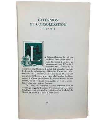 Un Centenaire - 1848-1948 - Worms & Cie